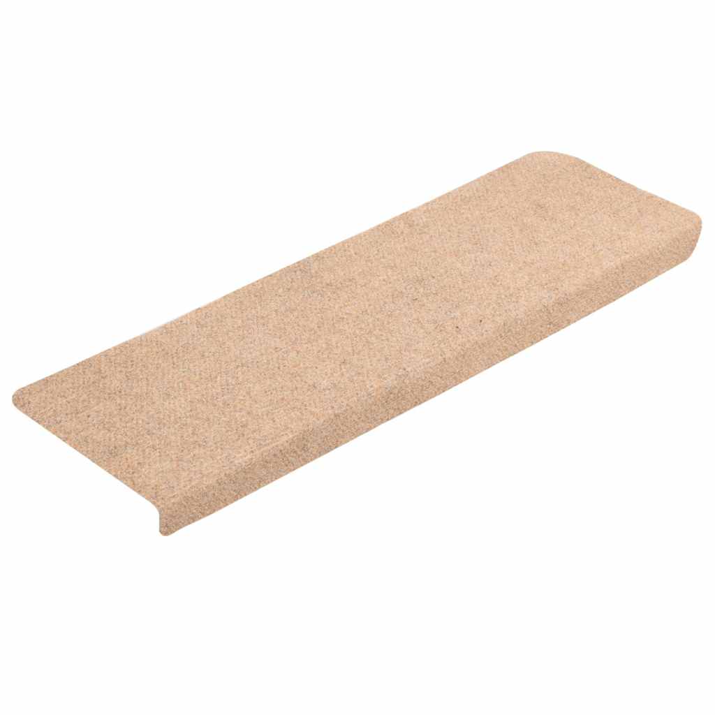 vidaXL Trapmatten zelfklevend 20 st 65x21x4 cm crèmekleurig afbeelding