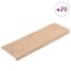  vidaXL 20 db krém öntapadó lépcsőszőnyeg 65x21x4 cm termék 2. képe