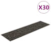 vidaXL isekleepuvad trepimatid, 30 tk, 76 x 20 cm, antratsiithall, ristk&uuml;likukujuline