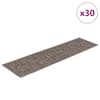 vidaXL isekleepuvad trepimatid, 30 tk, 76 x 20 cm, beežid, ristk&uuml;likukujulised