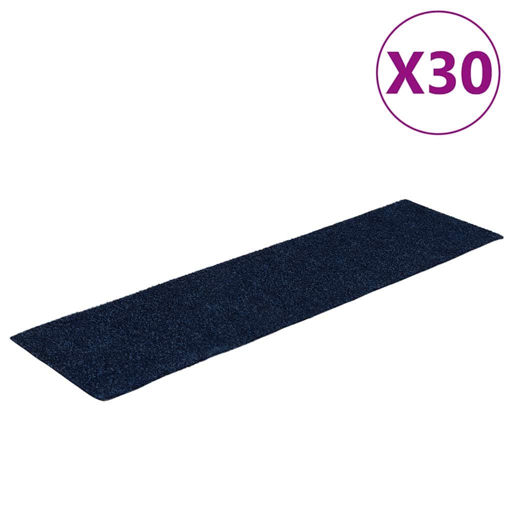 Thumbnail - vidaXL Stufenmatten Selbstklebend 30 Stk. Blau 76x20cm Rechteckig