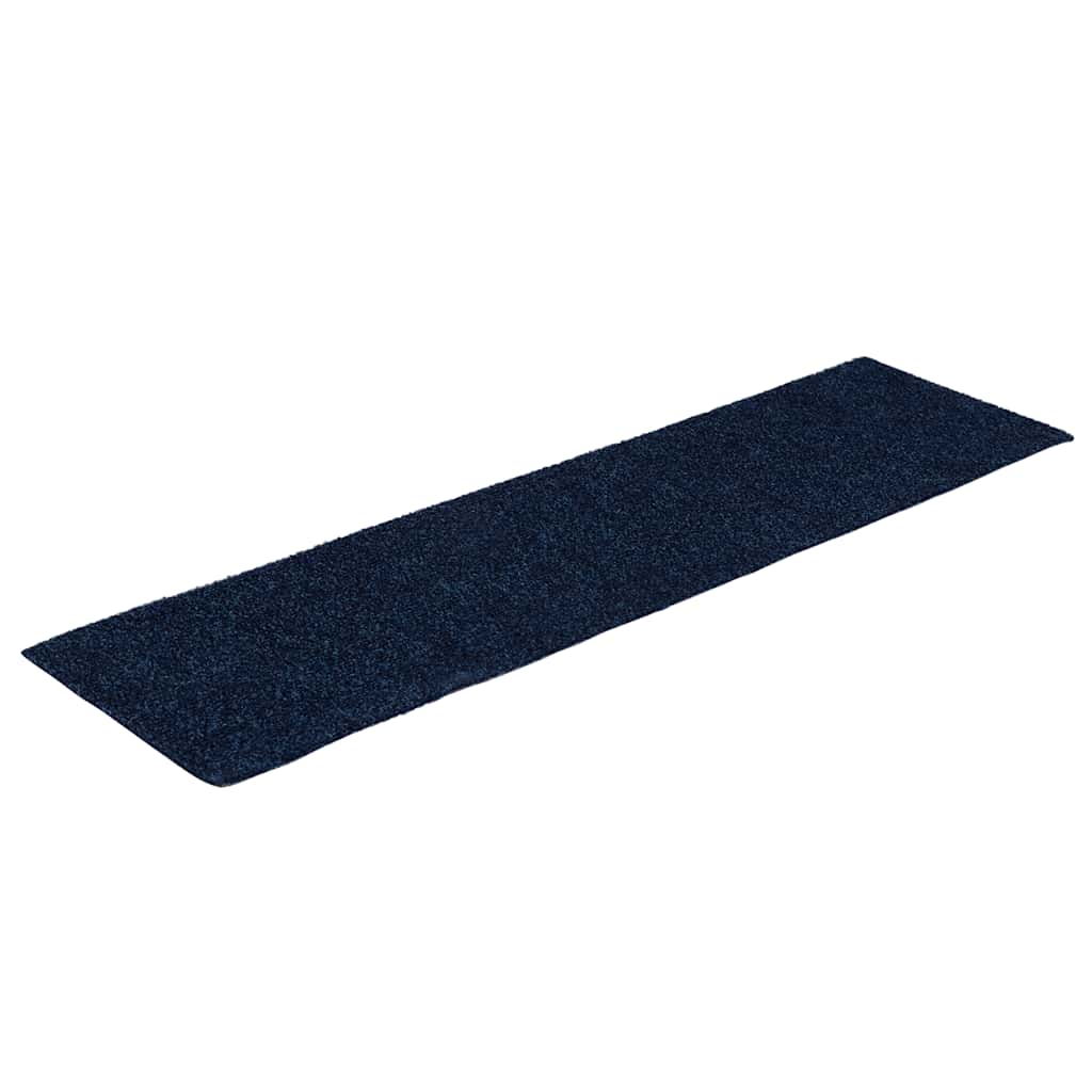 vidaXL Schodiskové Rohože Samolepiace 30 ks Modrá 76x20 cm Obdĺž.
