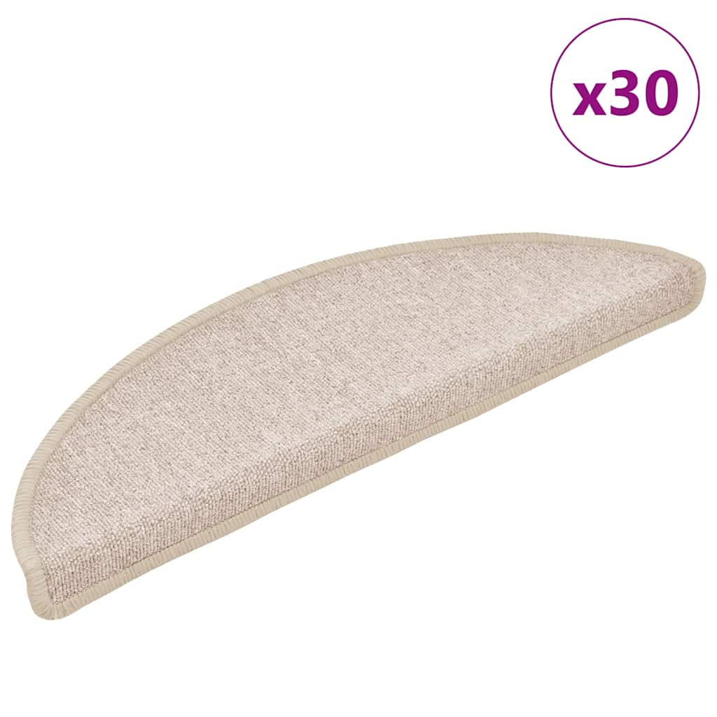 vidaXL Stufenmatten 30 Stk. Taupe 56x17x3 cm