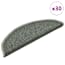  vidaXL 30 db sötétzöld lépcsőszőnyeg 56x17x3 cm termék 2. képe