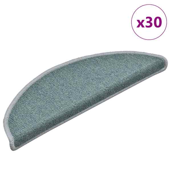 vidaXL trepimatid 30 tk 56 x 17 x 3 cm meresinised poolringikujulised