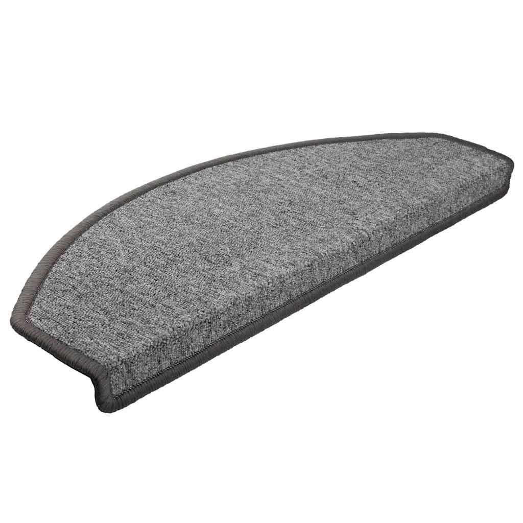 vidaXL Nášľapy na schody 30 ks tmavosivá 65x24x4 cm