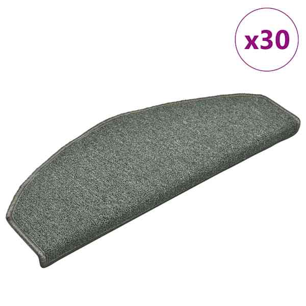 vidaXL trepimatid 30 tk 65 x 24 x 4 cm tumerohelised poolringikujulised suured