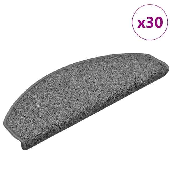 vidaXL trepimatid 30 tk 65 x 24 x 4 cm tumehall poolringikujulised suured