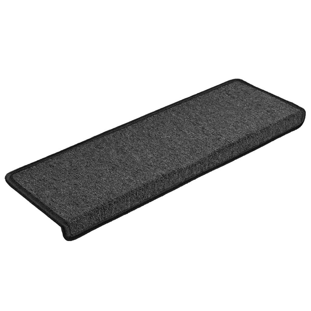 vidaXL Covorașe scară 30 buc 65x21x4 cm Antracit