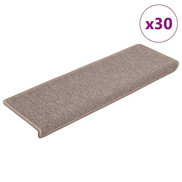 vidaXL trepimatid 30 tk 65 x 21 x 4 cm helepruunid ristk&uuml;likukujulised servad