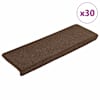 vidaXL trepimatid 30 tk 65 x 21 x 4 cm kohvipruunid ristk&uuml;likukujulised servad