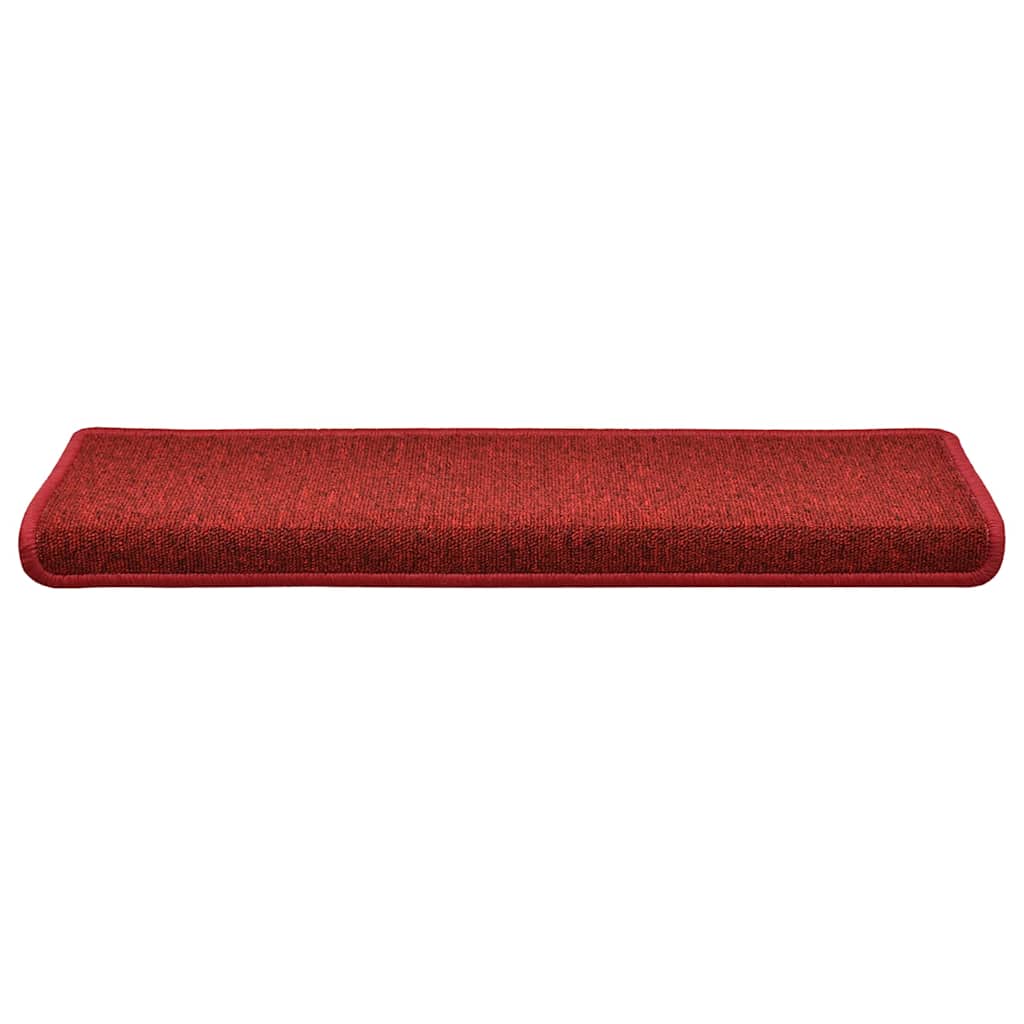 Thumbnail - vidaXL Stufenmatten 30 Stk. 65x21x4 cm Bordeaux Rechteckiger Rand