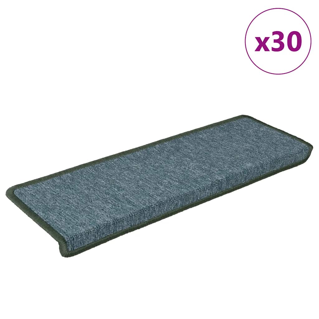 vidaXL Stufenmatten 30 Stk. 65x21x4 cm Dunkelgrün Rechteckiger Rand