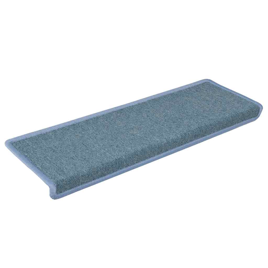 vidaXL Nášľapy na schody 30 ks 65x21x4 cm modré
