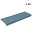  vidaXL 30 db kék lépcsőszőnyeg 65x21x4 cm termék 2. képe