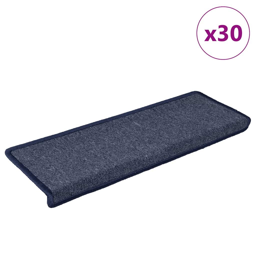 vidaXL Stufenmatten 30 Stk. 65x21x4 cm Grau und Blau