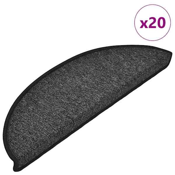 vidaXL trepimatid 20 tk 56 x 17 x 3 cm antratsiithall poolringikujuline