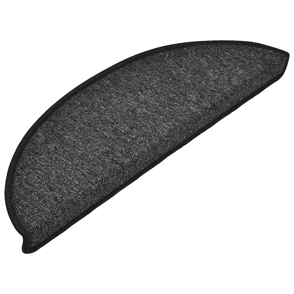 vidaXL 20 db antracitszürke lépcsőszőnyeg 56 x 17 x 3 cm