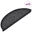  vidaXL 20 db antracitszürke lépcsőszőnyeg 56 x 17 x 3 cm termék 2. képe