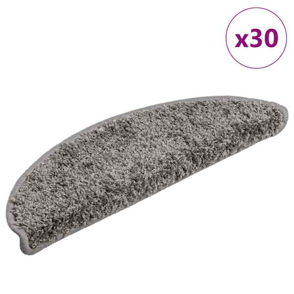 vidaXL trepimatid 30 tk 56 x 17 x 3 cm hallid poolringikujulised