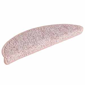 Schodové rohože 30 ks 56 x 17 x 3 cm světle růžové, půlkulaté - obrázek 2