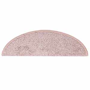 Schodové rohože 30 ks 56 x 17 x 3 cm světle růžové, půlkulaté - obrázek 4