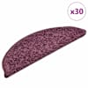 vidaXL trepimatid 30 tk 56 x 17 x 3 cm tumepunased poolringikujulised