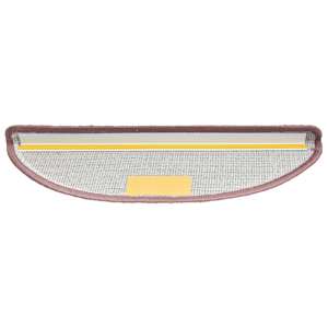 Schodové rohože 30 ks 65 x 21 x 4 cm světle růžové, půlkulaté, velké - obrázek 5