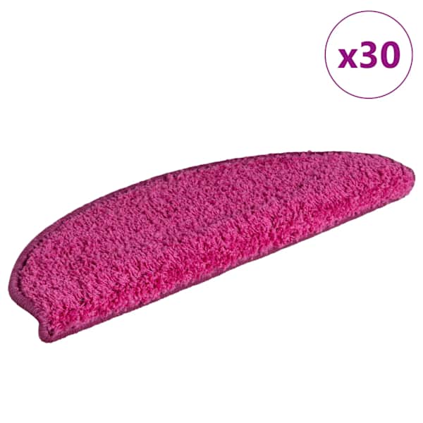 vidaXL trepimatid 30 tk 65 x 21 x 4 cm roosad poolringikujulised suured