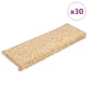 vidaXL trepimatid 30 tk 65 x 21 x 4 cm kreemjad ristk&uuml;likukujulised servad
