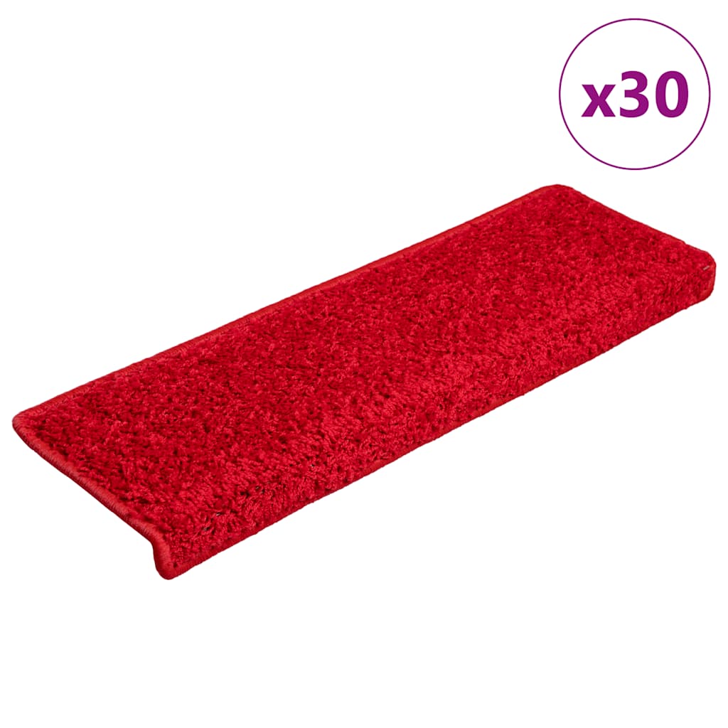 vidaXL Stufenmatten 30 Stk. 65x21x4 cm Rot