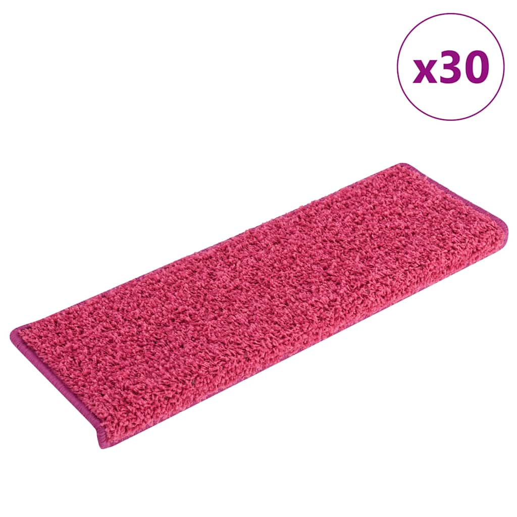 vidaXL Stufenmatten 30 Stk. 65x21x4 cm Rosa