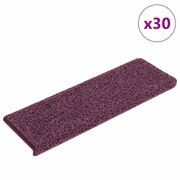 vidaXL trepimatid 30 tk 65 x 21 x 4 cm tumepunased ristk&uuml;likukujulised servad