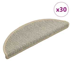 vidaXL isekleepuv trepivaip, 30 tk, 56x17x3 cm, heleroheline