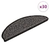 vidaXL isekleepuv trepivaip, sisal, 30 tk, 65x21x4 cm, antratsiit