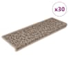 vidaXL isekleepuv trepivaip, 30 tk, 65x21x4 cm, tumebeež