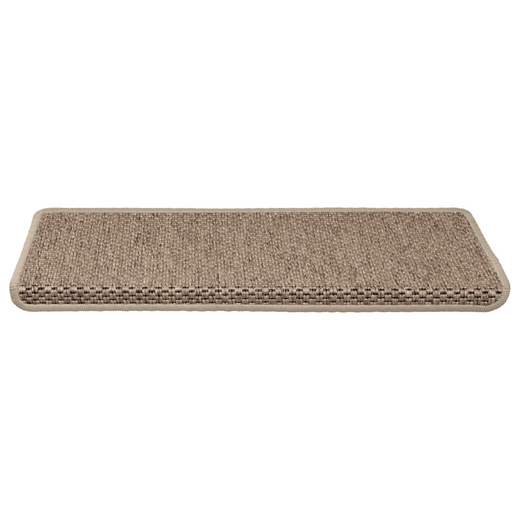 Thumbnail - vidaXL Stufenmatten Selbstklebend Sisal-Optik 30Stk. 65x21x4cm Sand