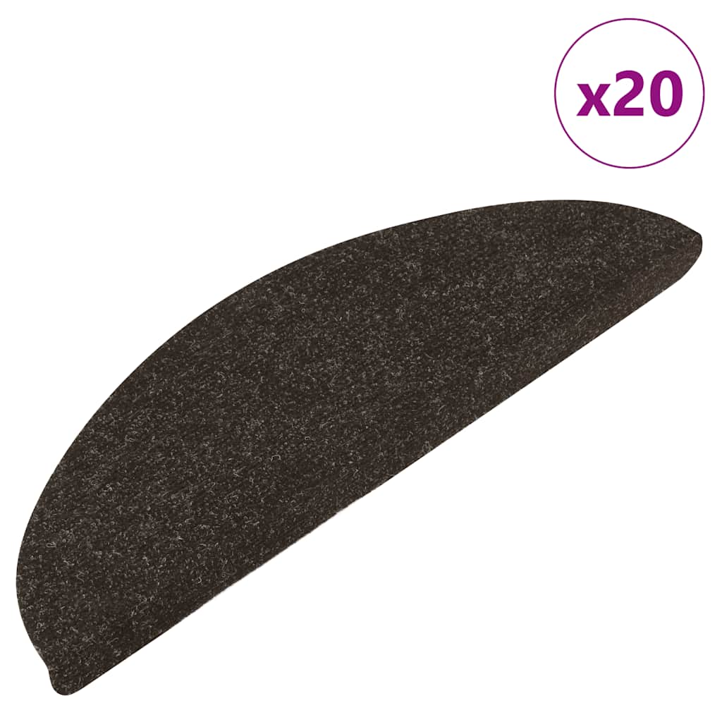 Thumbnail - vidaXL Stufenmatten Selbstklebend 20 Stk. Anthrazit 56x17x3 cm