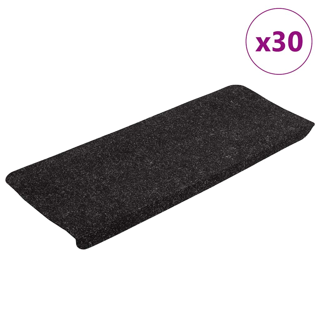 vidaXL Stufenmatten Selbstklebend 30 Stk. Anthrazit 65x24,5x3,5 cm