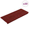 vidaXL isekleepuvad trepimatid, 30 tk, punane, 65x24,5x3,5 cm