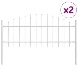 vidaXL Aiandus aiapaneel WOERDEN 2 tk 170 x 115 cm Valge