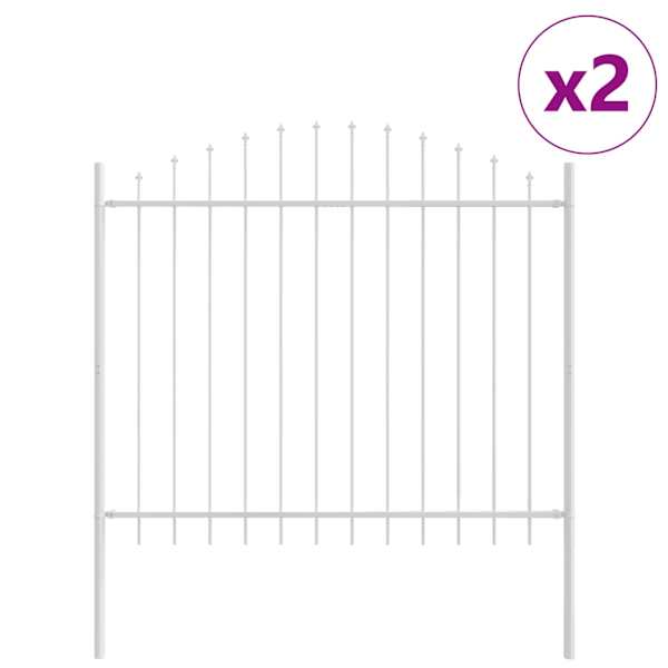 vidaXL Aiandus aiapaneel WOERDEN 2 tk 170 x 165 cm Valge