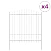 vidaXL Aiandus aiapaneel WOERDEN 4 tk 170 x 215 cm Valge