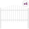 vidaXL Aiandus aiapaneel WOERDEN 6 tk 170 x 140 cm Valge