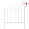 vidaXL Aiandus aiapaneel WOERDEN 6 tk 170 x 165 cm Valge