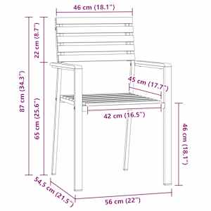 Zahradní jídelní souprava 3 pcs - obrázek 13