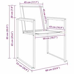 Zahradní jídelní souprava 5 pcs - obrázek 13