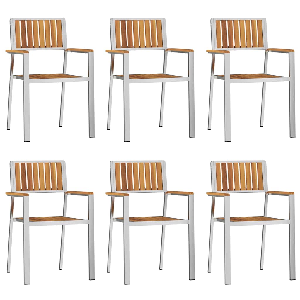 Pinottavat puutarhatuolit 6 kpl 54.5x56x87 cm Massiivipuuta Akaasia, vidaXL Pinottavat puutarhatuolit 2 kpl Massiivipuuta Akaasia ja Metalli, vidaXL Pinottavat puutarhatuolit 4 kpl Massiivipuuta Akaasia ja Metalli