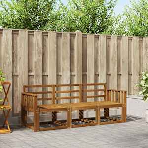 Zunanja garnitura za sedenje 3 pcs Naravna Masiven les akacije