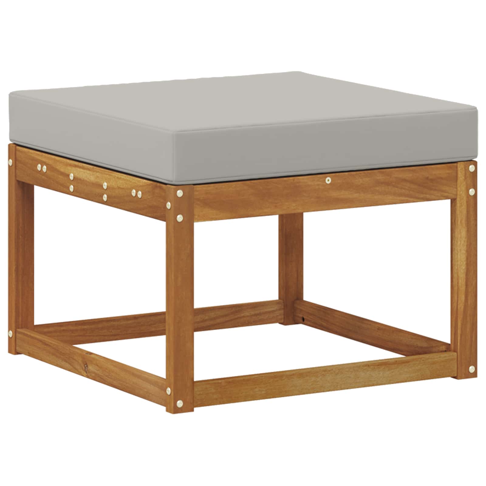 Zunanja garnitura za sedenje 4 pcs Naravna in svetlo siva - slika 4